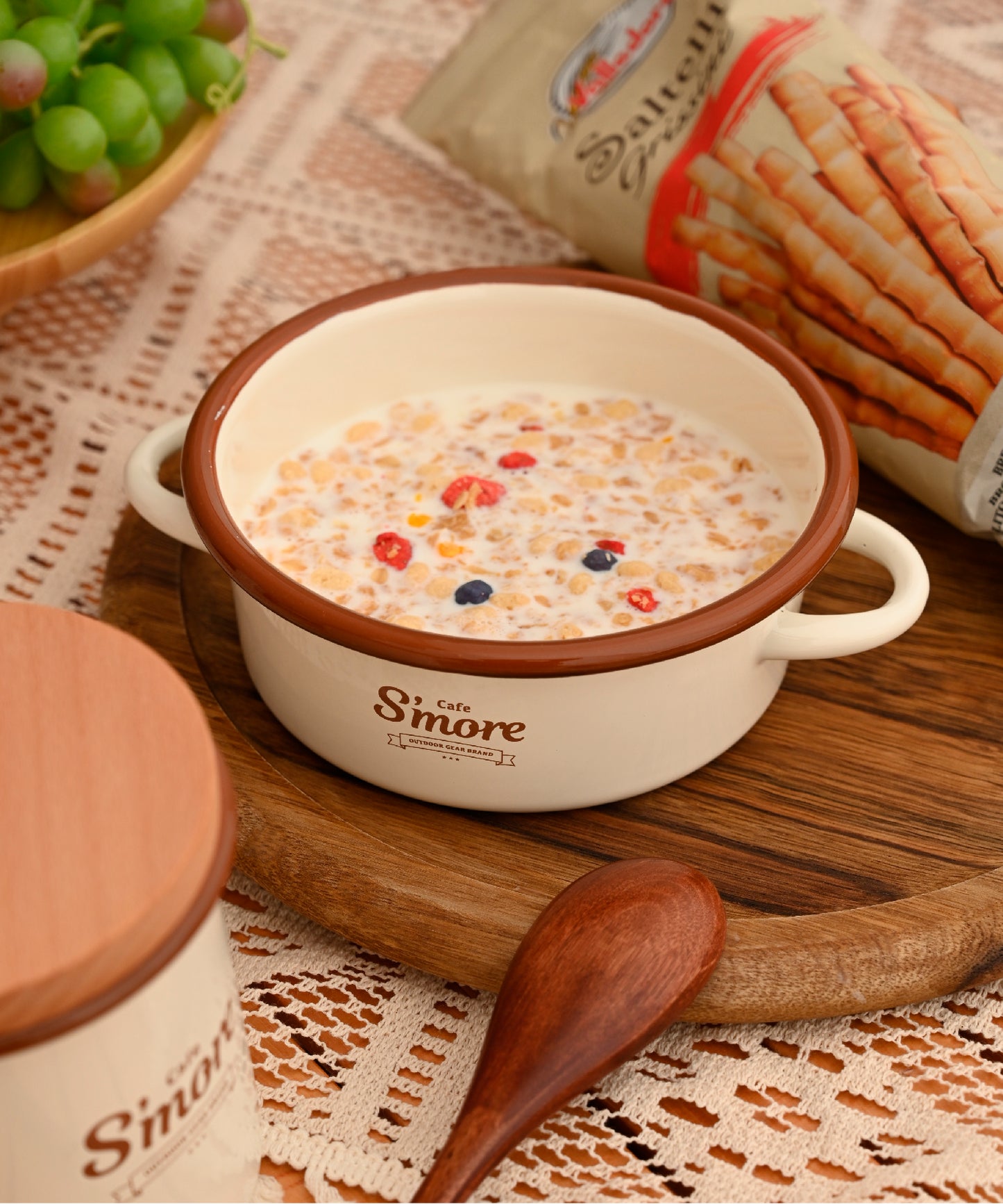 Cafe S'more Soup Bowl 琺瑯湯碗