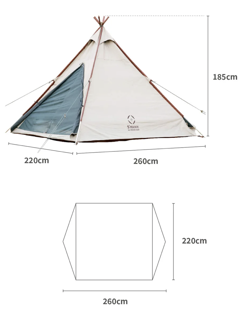 【預購】A-Base tent 精靈系印地安帳篷(1-2人用)