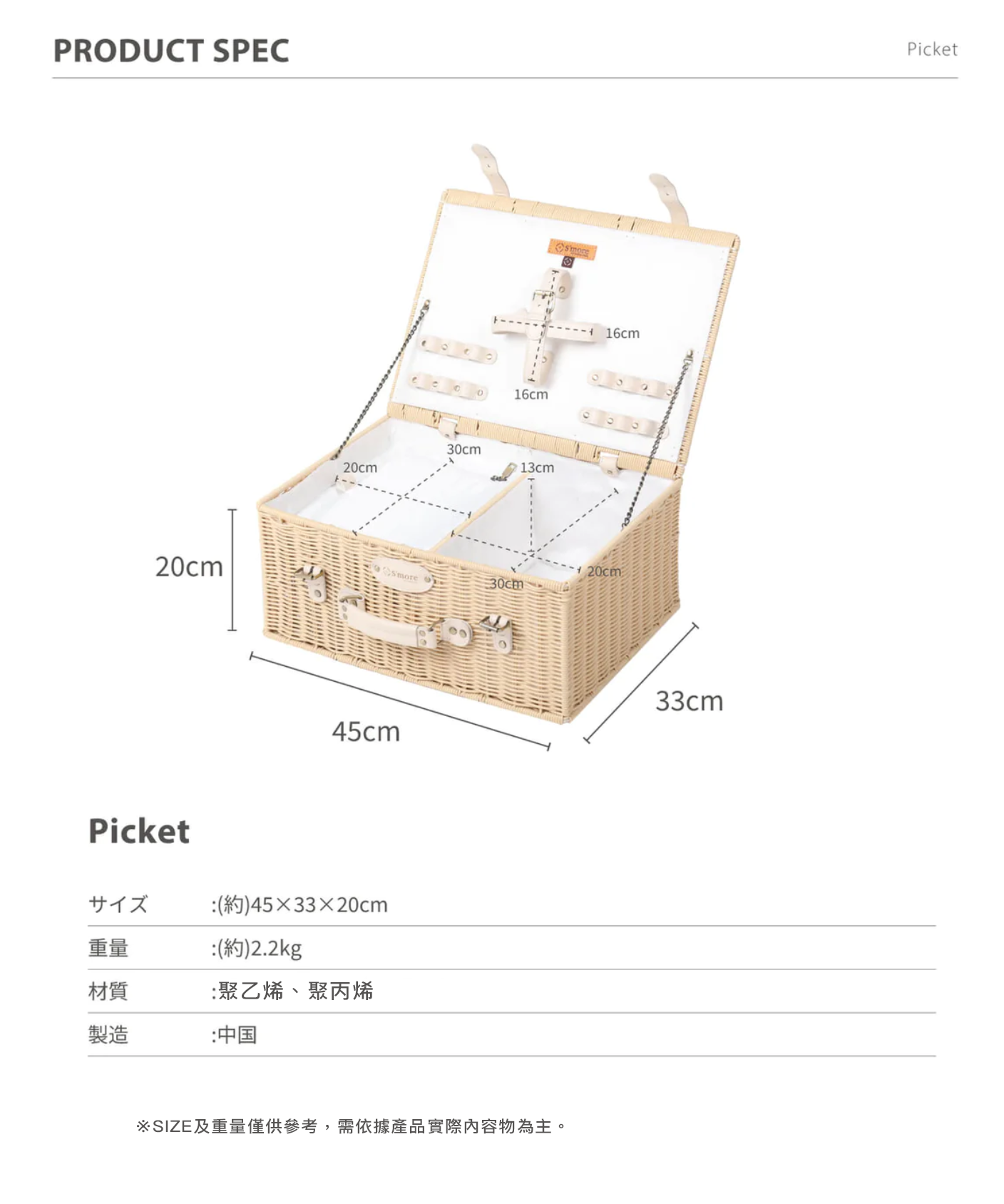 Picket 時尚野餐盒