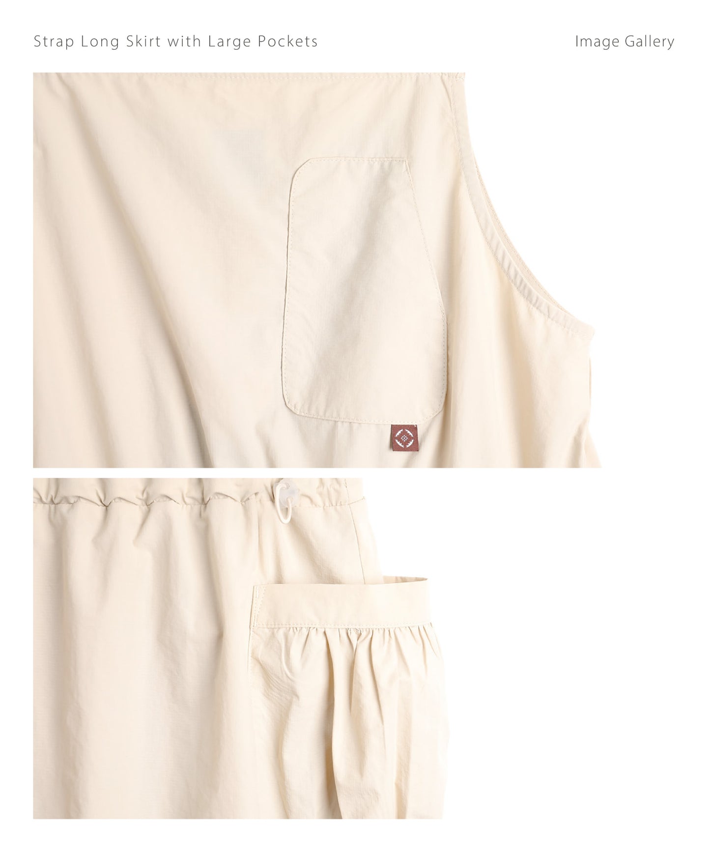 【新品預購9折】S'more大口袋吊帶長裙