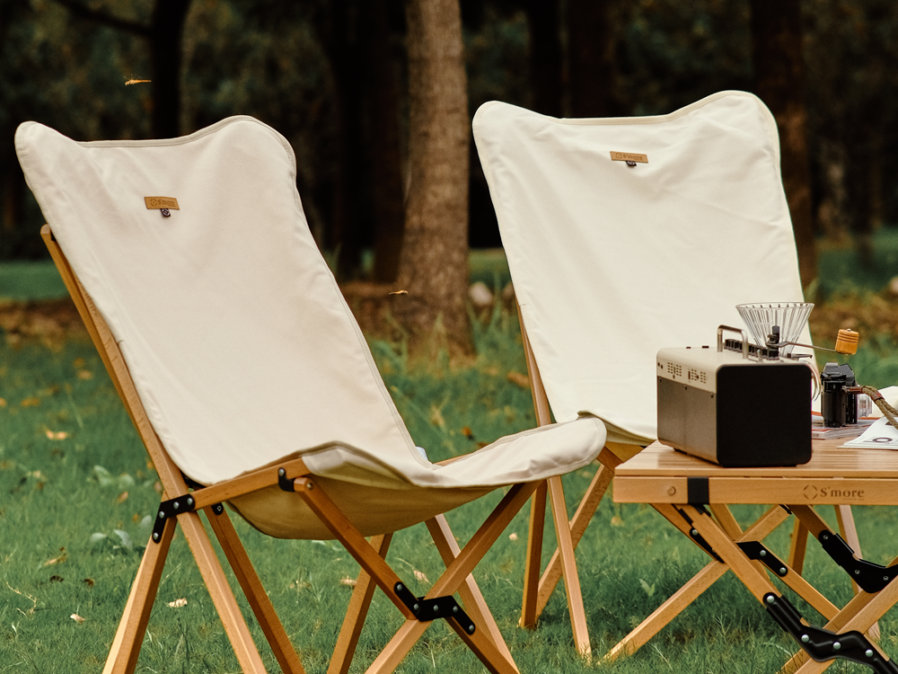【預購】Woodie pack chair 天然櫸木露營椅(米色現貨)