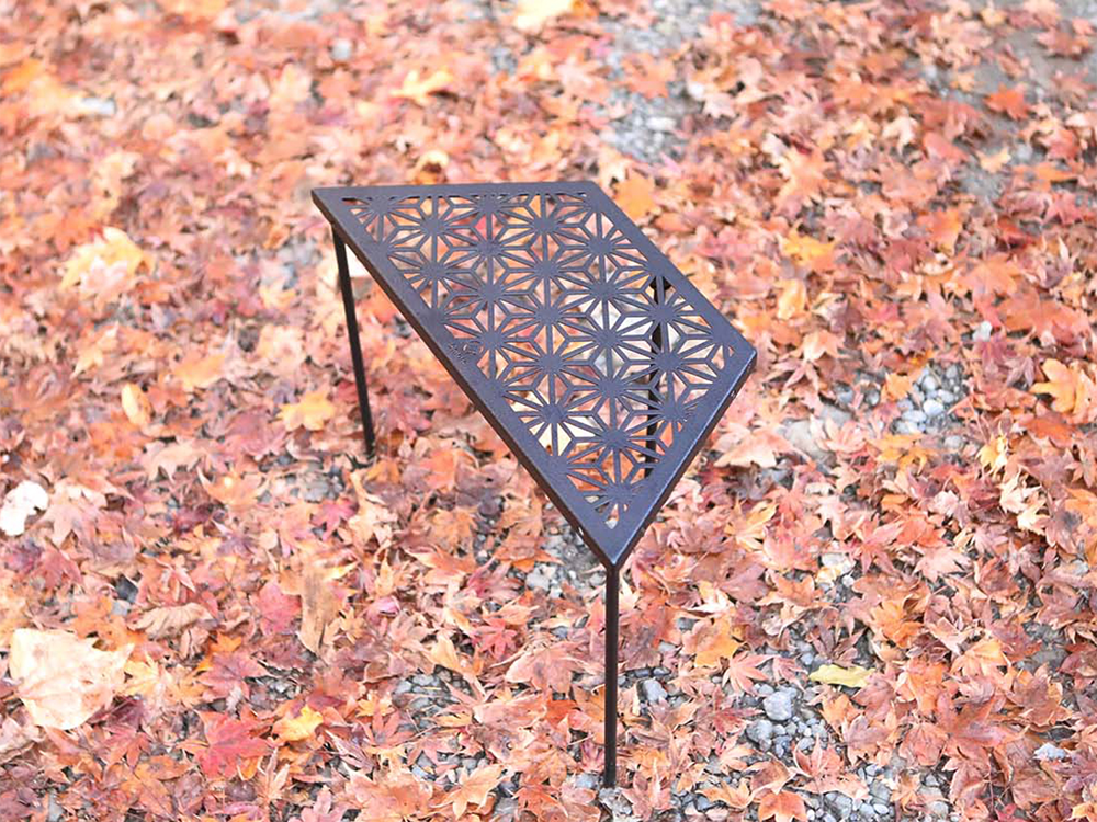 S'more和柄工藝黑鐵桌2枚組