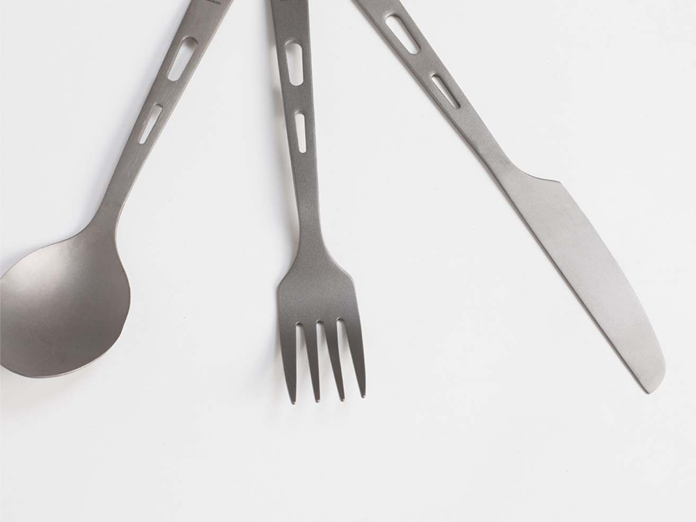 【預購】Titanium Cutlery Set 超輕量 鈦合金餐具組