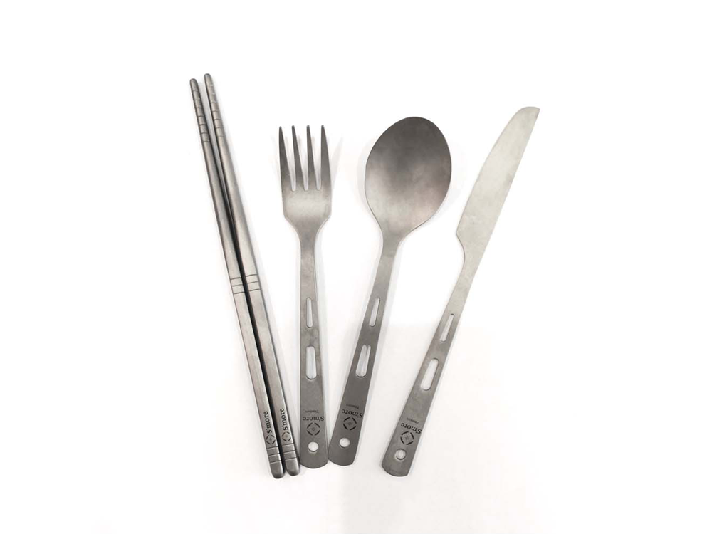 【預購】Titanium Cutlery Set 超輕量 鈦合金餐具組