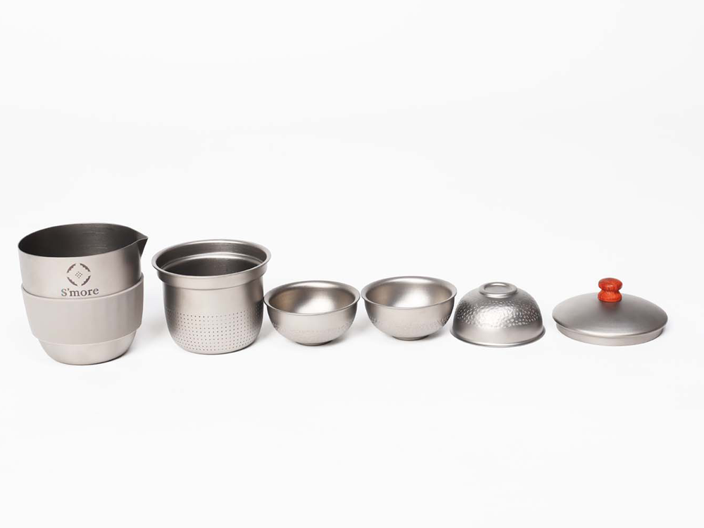 【預購】Titanium Tea Coze 攜帶式鈦茶具組