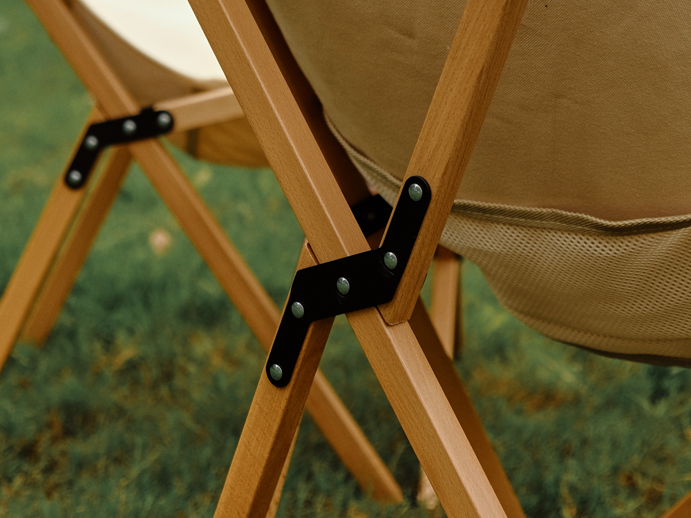 【預購】Woodie pack chair 天然櫸木露營椅(米色現貨)