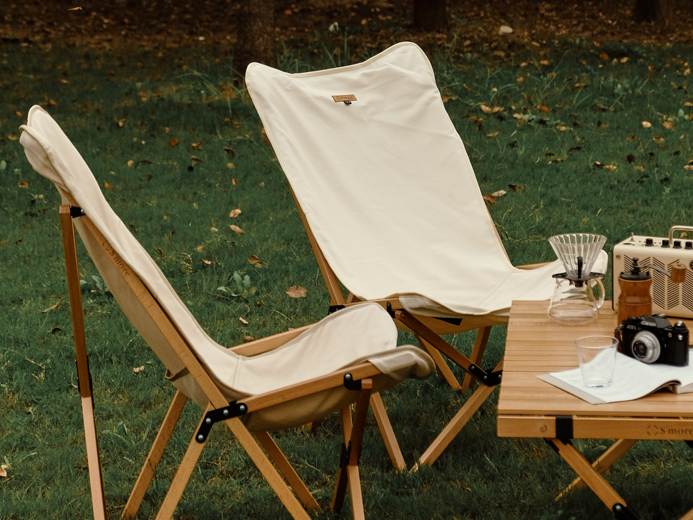 【預購】Woodie pack chair 天然櫸木露營椅(米色現貨)