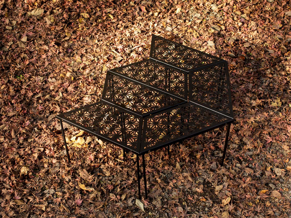 和柄工藝黑鐵桌6張組合