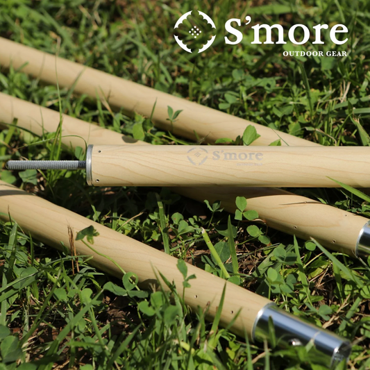 Alumi pole 2.8 woodi 鋁製營柱(木紋色)