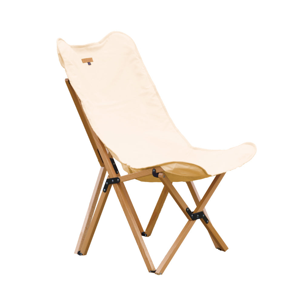 s'more woodi pack chair休閒椅米黃色去背圖