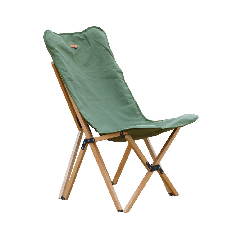 s'more woodi pack chair休閒椅軍綠色去背圖