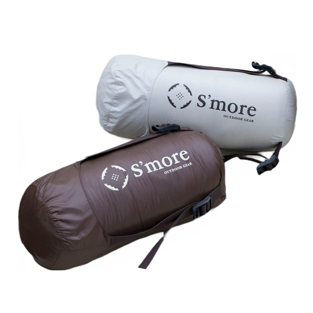 S'more-OKURUMI-BAG 輕量羽絨睡袋-米色咖啡色
