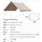 預購【TARPPI R-400 STRIPE】復古條紋天幕