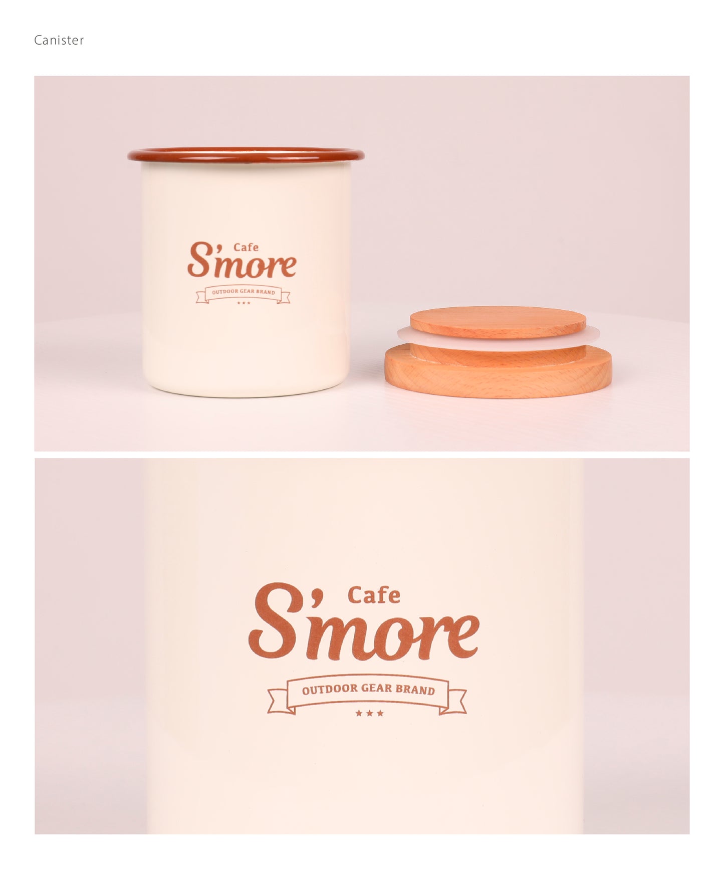 Cafe S'more Canister 琺瑯罐