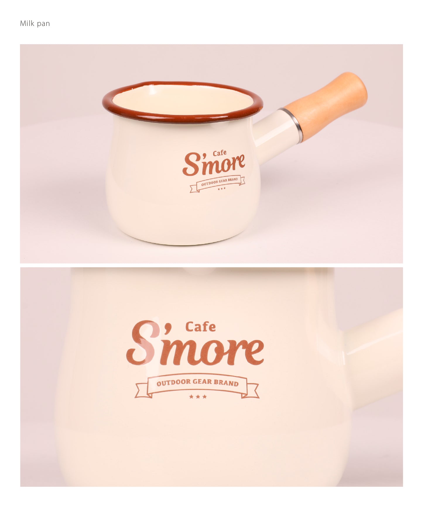 Cafe S'more Milk pan 琺瑯牛奶杯