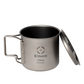 【預購】Titanium Mug with Lid 單層附蓋摺疊手把鈦杯