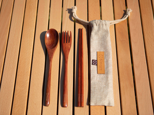 【預購】Woodi Cutlery Set 木製餐具組