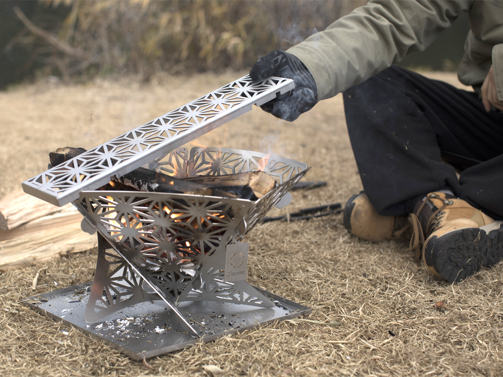 日式和柄麻葉紋焚火台(M) – S'more台灣