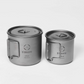 【預購】Titanium Mug with Lid 單層附蓋摺疊手把鈦杯